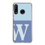 Slim Protection Case［ Original - initial two tone - W blue ］