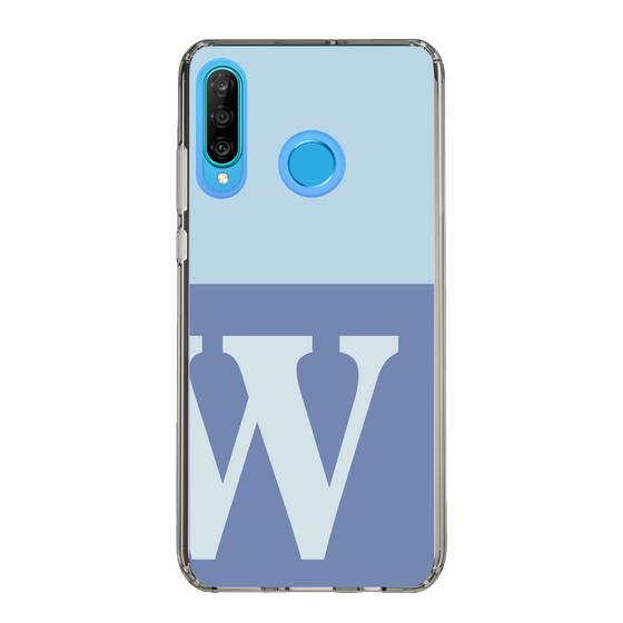 Slim Protection Case［ Original - initial two tone - W blue ］