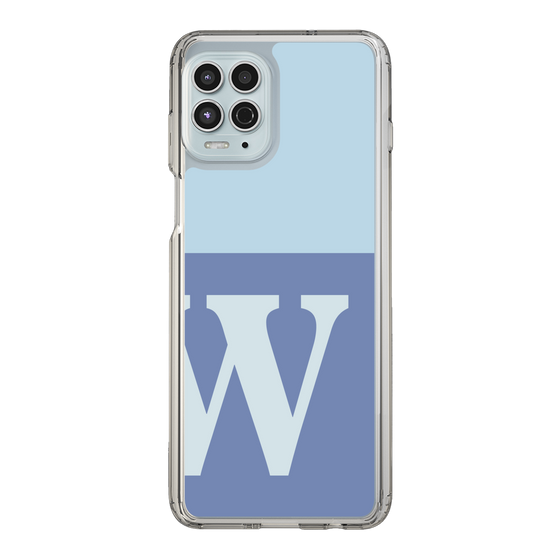 Slim Protection Case［ Original - initial two tone - W blue ］
