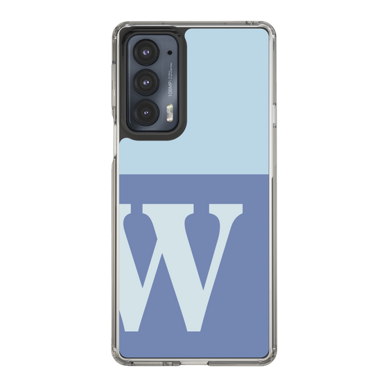 Slim Protection Case［ Original - initial two tone - W blue ］