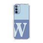 Slim Protection Case［ Original - initial two tone - W blue ］