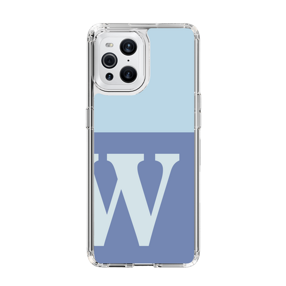 Slim Protection Case［ Original - initial two tone - W blue ］