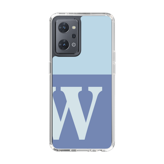 Slim Protection Case［ Original - initial two tone - W blue ］