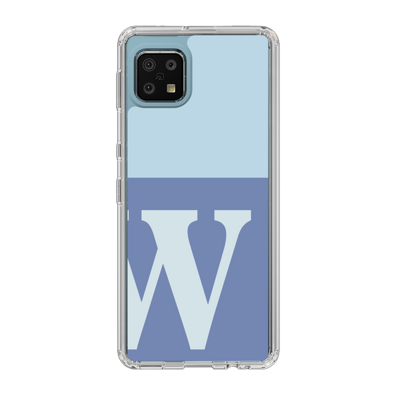 Slim Protection Case［ Original - initial two tone - W blue ］
