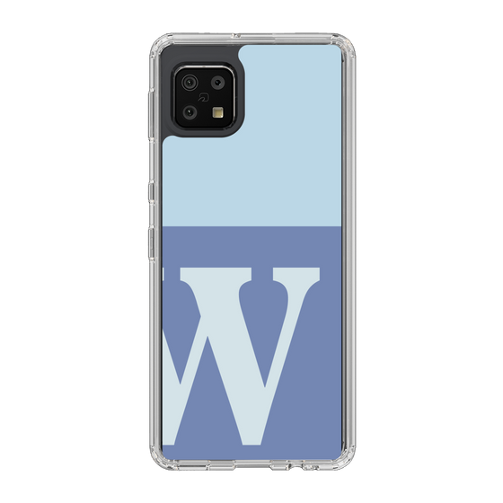 Slim Protection Case［ Original - initial two tone - W blue ］