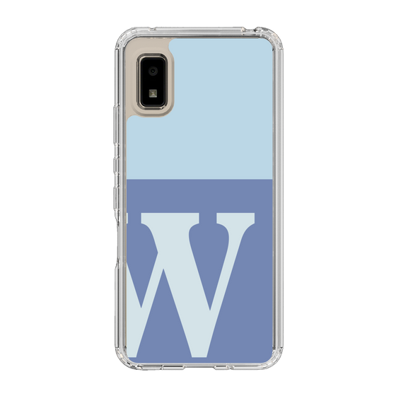 Slim Protection Case［ Original - initial two tone - W blue ］