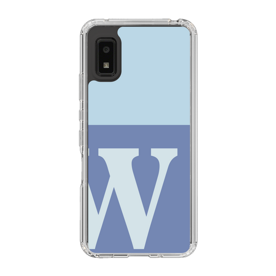 Slim Protection Case［ Original - initial two tone - W blue ］