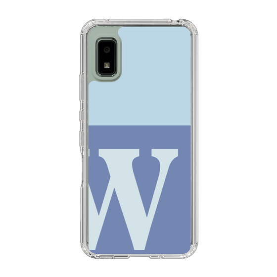Slim Protection Case［ Original - initial two tone - W blue ］