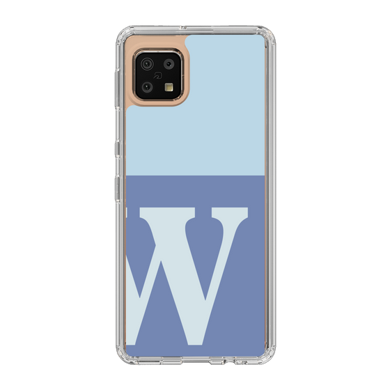 Slim Protection Case［ Original - initial two tone - W blue ］