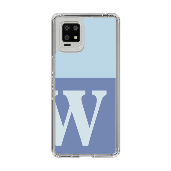 Slim Protection Case［ Original - initial two tone - W blue ］