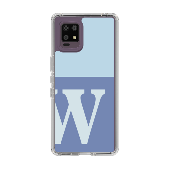 Slim Protection Case［ Original - initial two tone - W blue ］