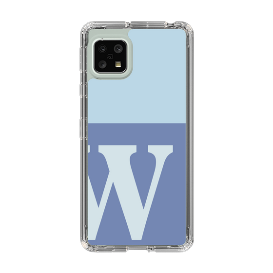 Slim Protection Case［ Original - initial two tone - W blue ］