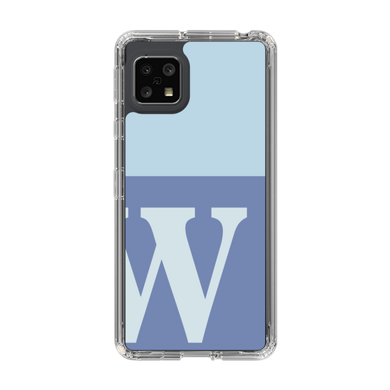 Slim Protection Case［ Original - initial two tone - W blue ］