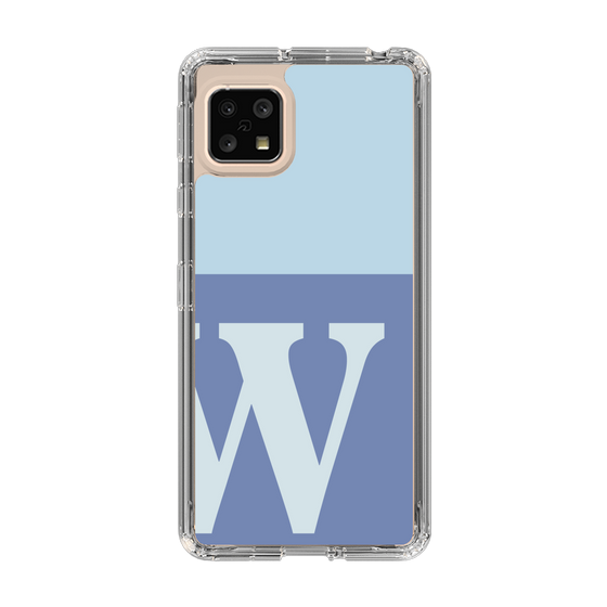 Slim Protection Case［ Original - initial two tone - W blue ］