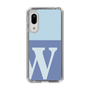Slim Protection Case［ Original - initial two tone - W blue ］