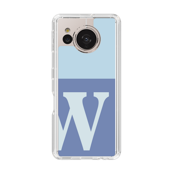 Slim Protection Case［ Original - initial two tone - W blue ］
