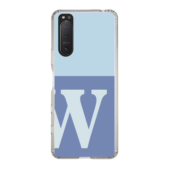 Slim Protection Case［ Original - initial two tone - W blue ］