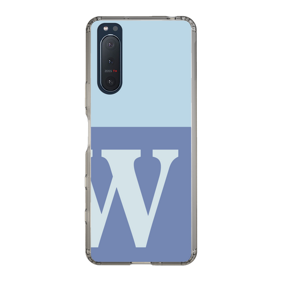 Slim Protection Case［ Original - initial two tone - W blue ］