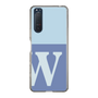 Slim Protection Case［ Original - initial two tone - W blue ］