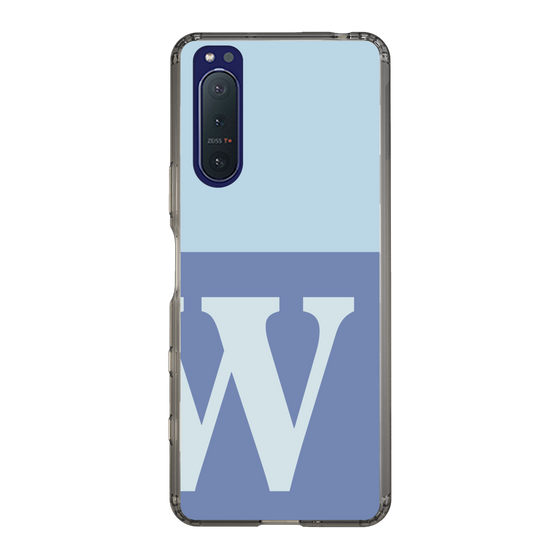 Slim Protection Case［ Original - initial two tone - W blue ］