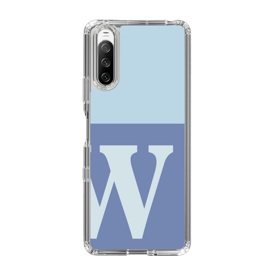 Slim Protection Case［ Original - initial two tone - W blue ］