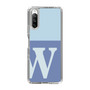 Slim Protection Case［ Original - initial two tone - W blue ］