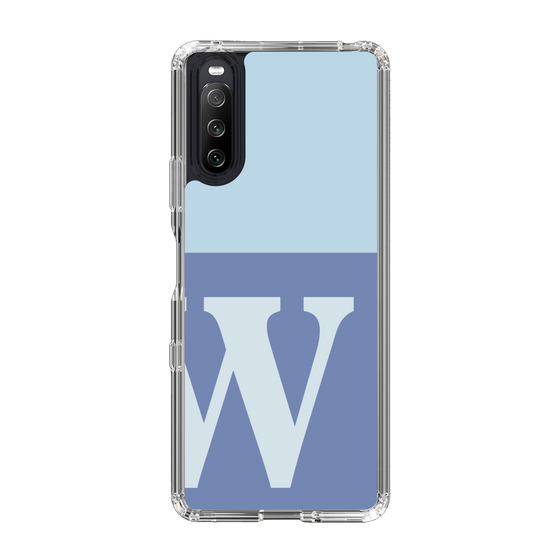 Slim Protection Case［ Original - initial two tone - W blue ］