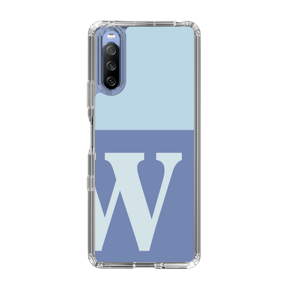 Slim Protection Case［ Original - initial two tone - W blue ］