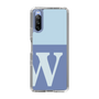 Slim Protection Case［ Original - initial two tone - W blue ］