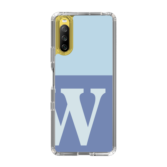 Slim Protection Case［ Original - initial two tone - W blue ］