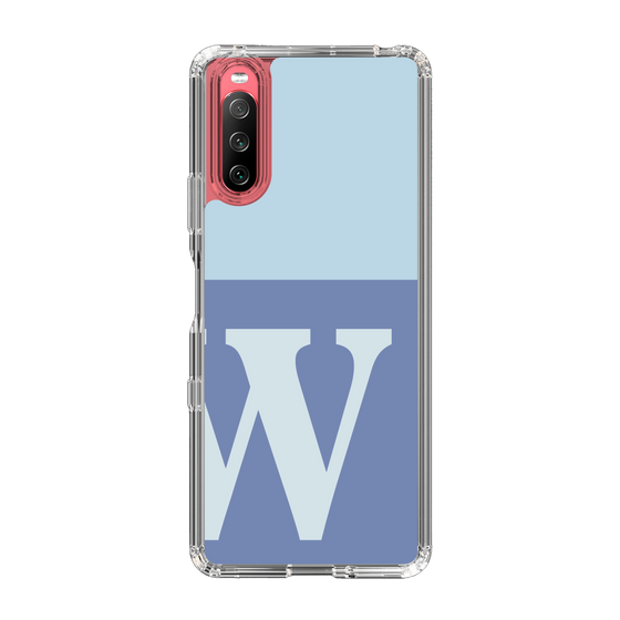 Slim Protection Case［ Original - initial two tone - W blue ］