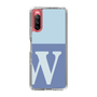 Slim Protection Case［ Original - initial two tone - W blue ］