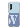 Slim Protection Case［ Original - initial two tone - W blue ］