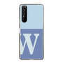 Slim Protection Case［ Original - initial two tone - W blue ］