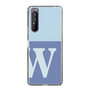 Slim Protection Case［ Original - initial two tone - W blue ］
