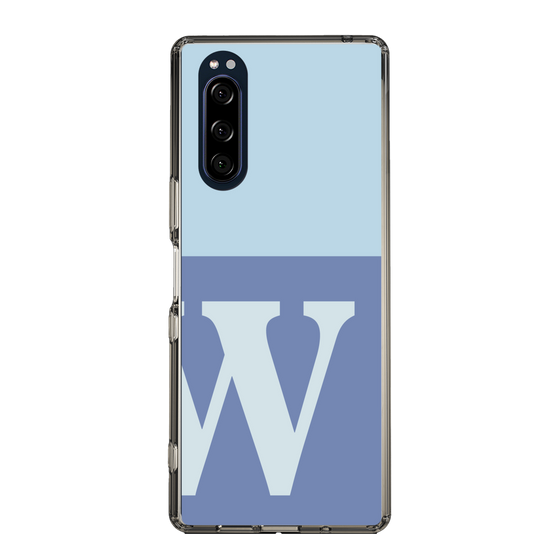 Slim Protection Case［ Original - initial two tone - W blue ］