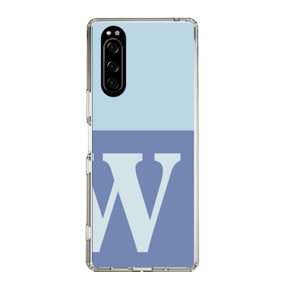 Slim Protection Case［ Original - initial two tone - W blue ］