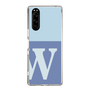 Slim Protection Case［ Original - initial two tone - W blue ］