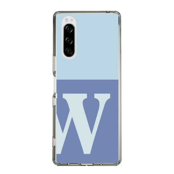 Slim Protection Case［ Original - initial two tone - W blue ］