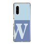 Slim Protection Case［ Original - initial two tone - W blue ］