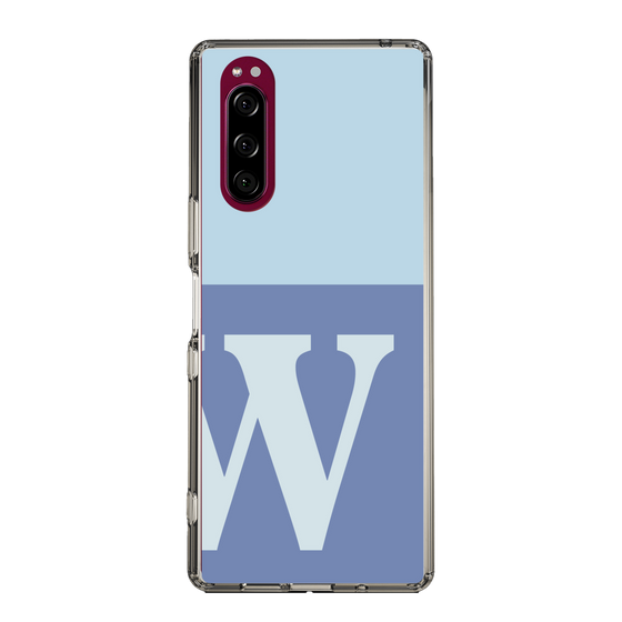 Slim Protection Case［ Original - initial two tone - W blue ］