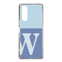 Slim Protection Case［ Original - initial two tone - W blue ］