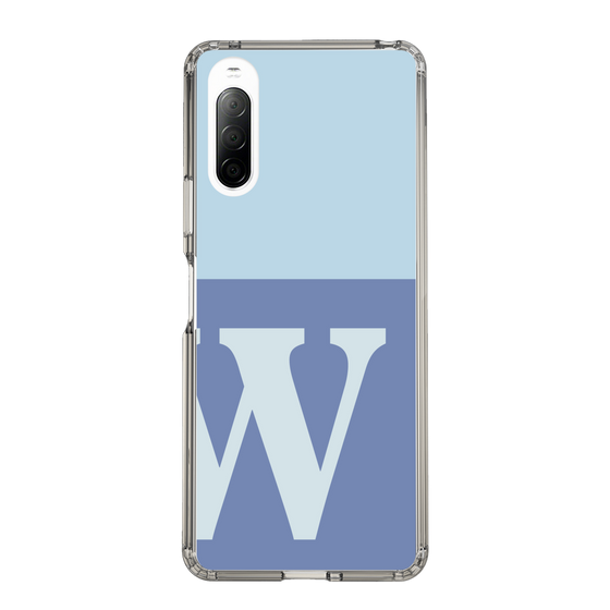 Slim Protection Case［ Original - initial two tone - W blue ］