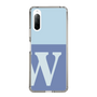 Slim Protection Case［ Original - initial two tone - W blue ］