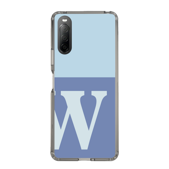 Slim Protection Case［ Original - initial two tone - W blue ］