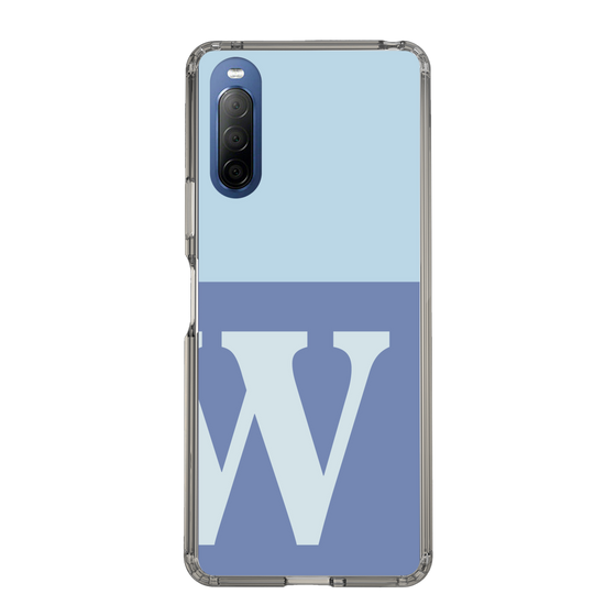 Slim Protection Case［ Original - initial two tone - W blue ］
