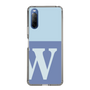 Slim Protection Case［ Original - initial two tone - W blue ］
