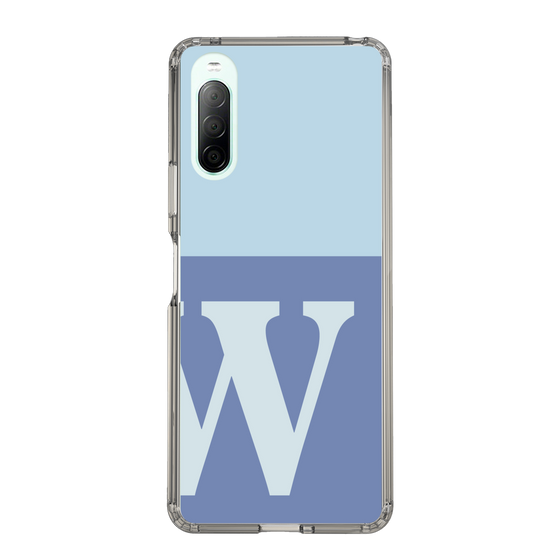 Slim Protection Case［ Original - initial two tone - W blue ］