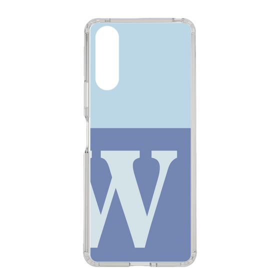Slim Protection Case［ Original - initial two tone - W blue ］