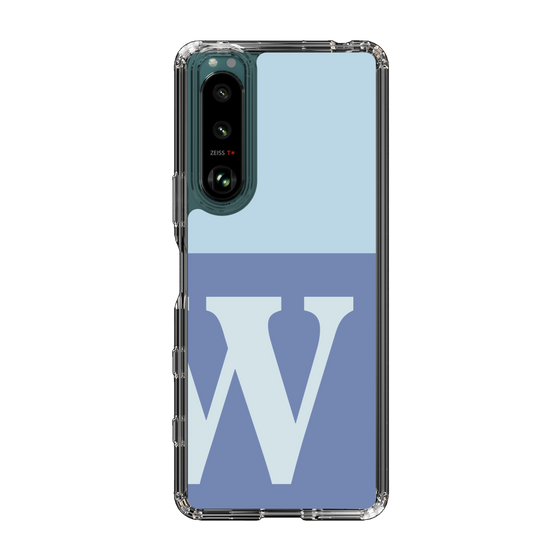Slim Protection Case［ Original - initial two tone - W blue ］